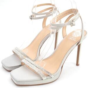 Vince Camuto Gray Satin Kiahna Pumps Heels Size 9